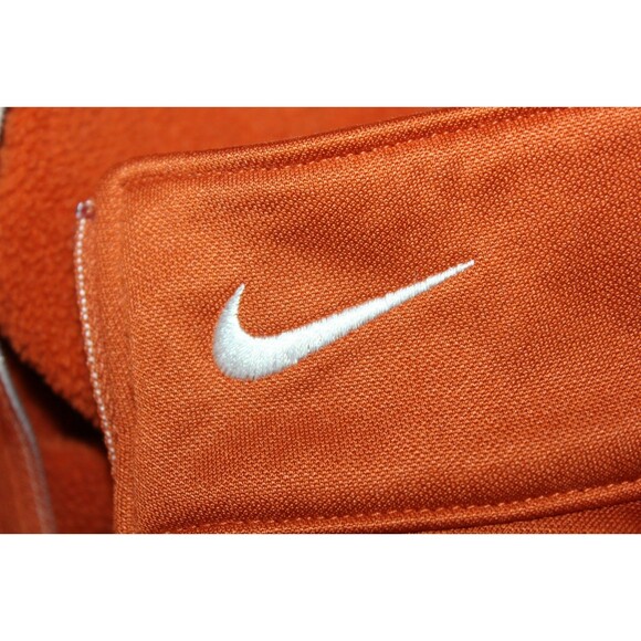 Nike Golf 1/4 Zip Sweatshirt Mens Therma Fit Pullover Orange Fleece Lined Logo L - Picture 9 of 11